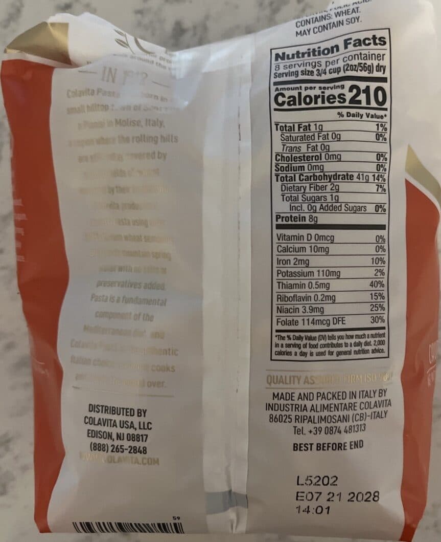 Colavita Cavatappi packshot