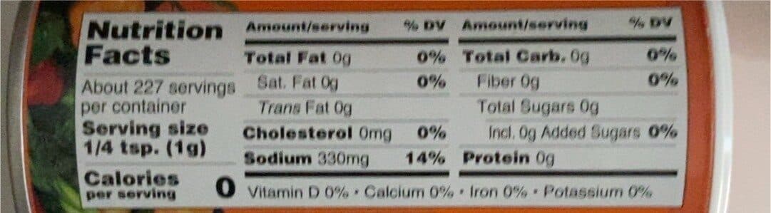 Open Food Facts Louisiana fish fry cajun seasoning packshot