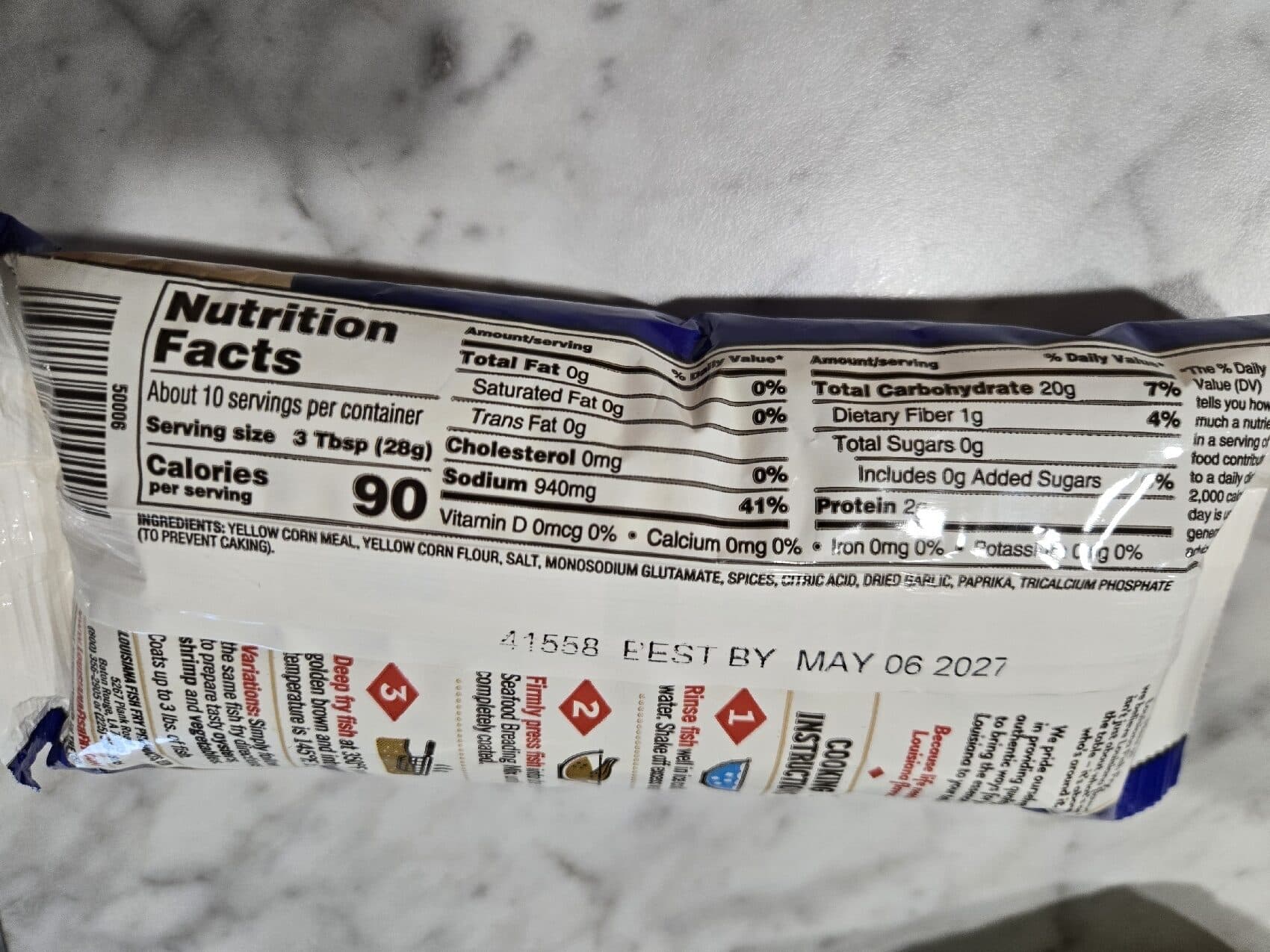 Louisiana Fish Fry Seafood Breading Mix packshot