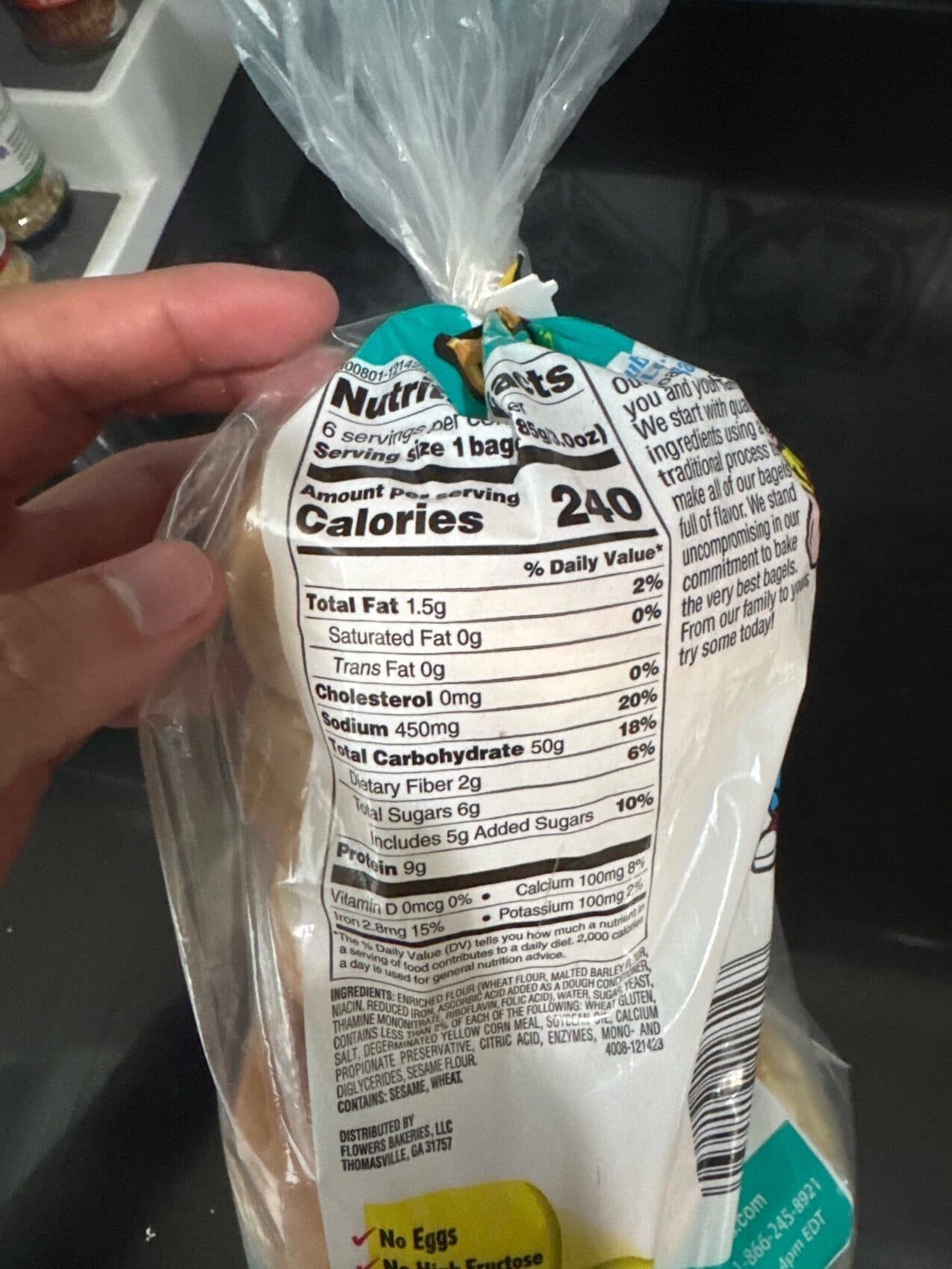 Bubba's Plain Bagels packshot