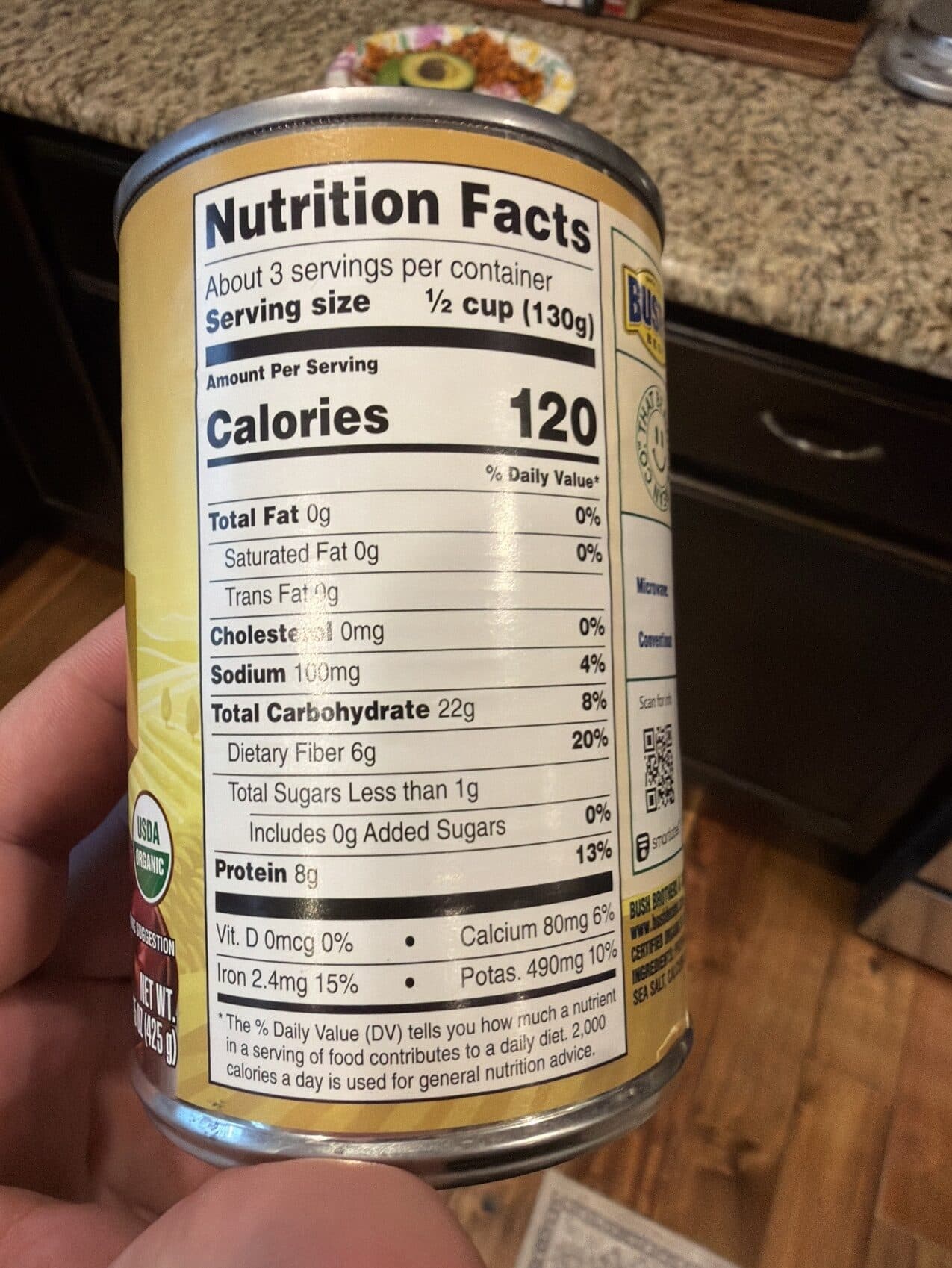 Bush's Best Organic Kidney Beans packshot