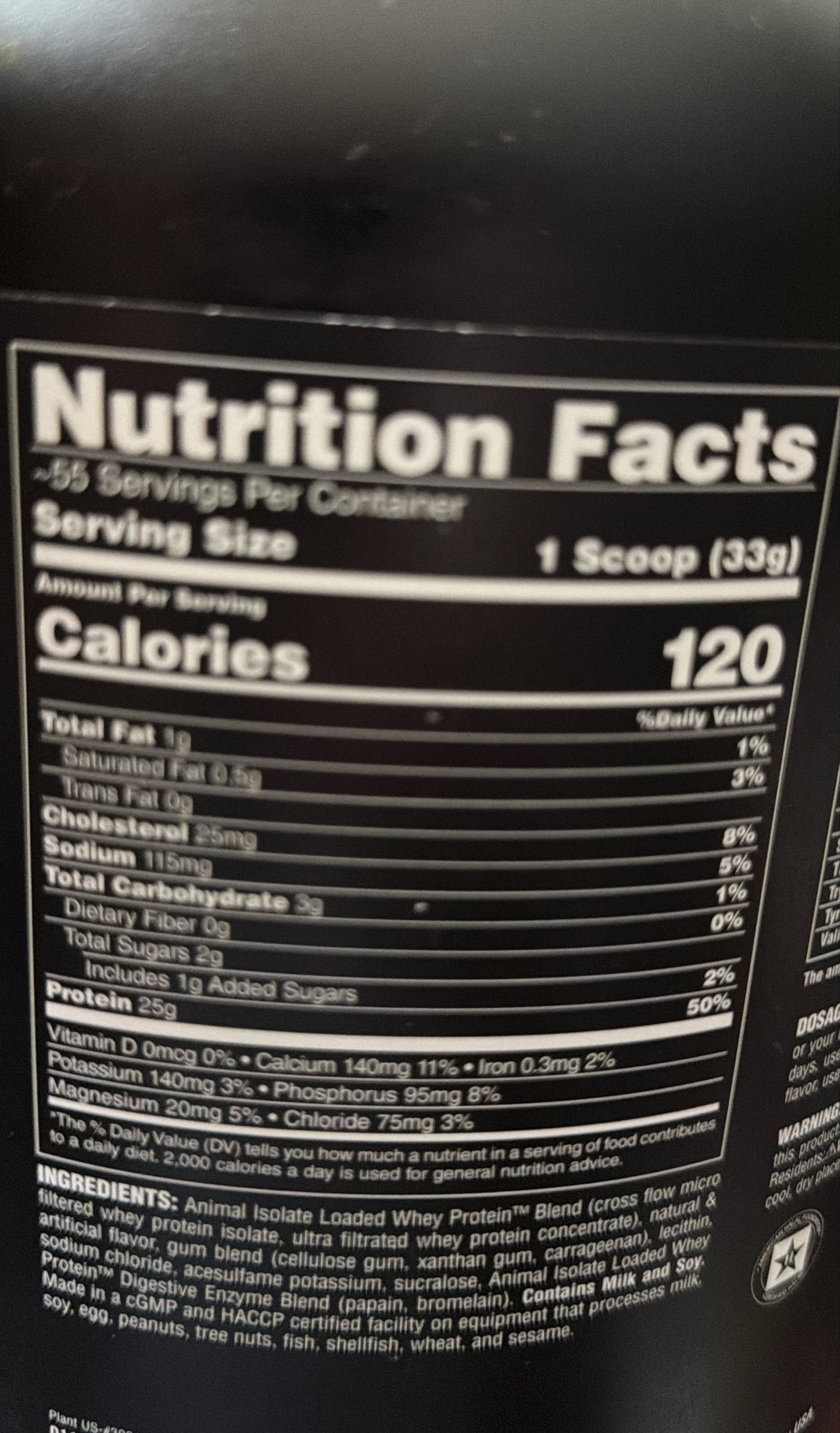 Animal Whey 4 LB (1814G) Vanille packshot