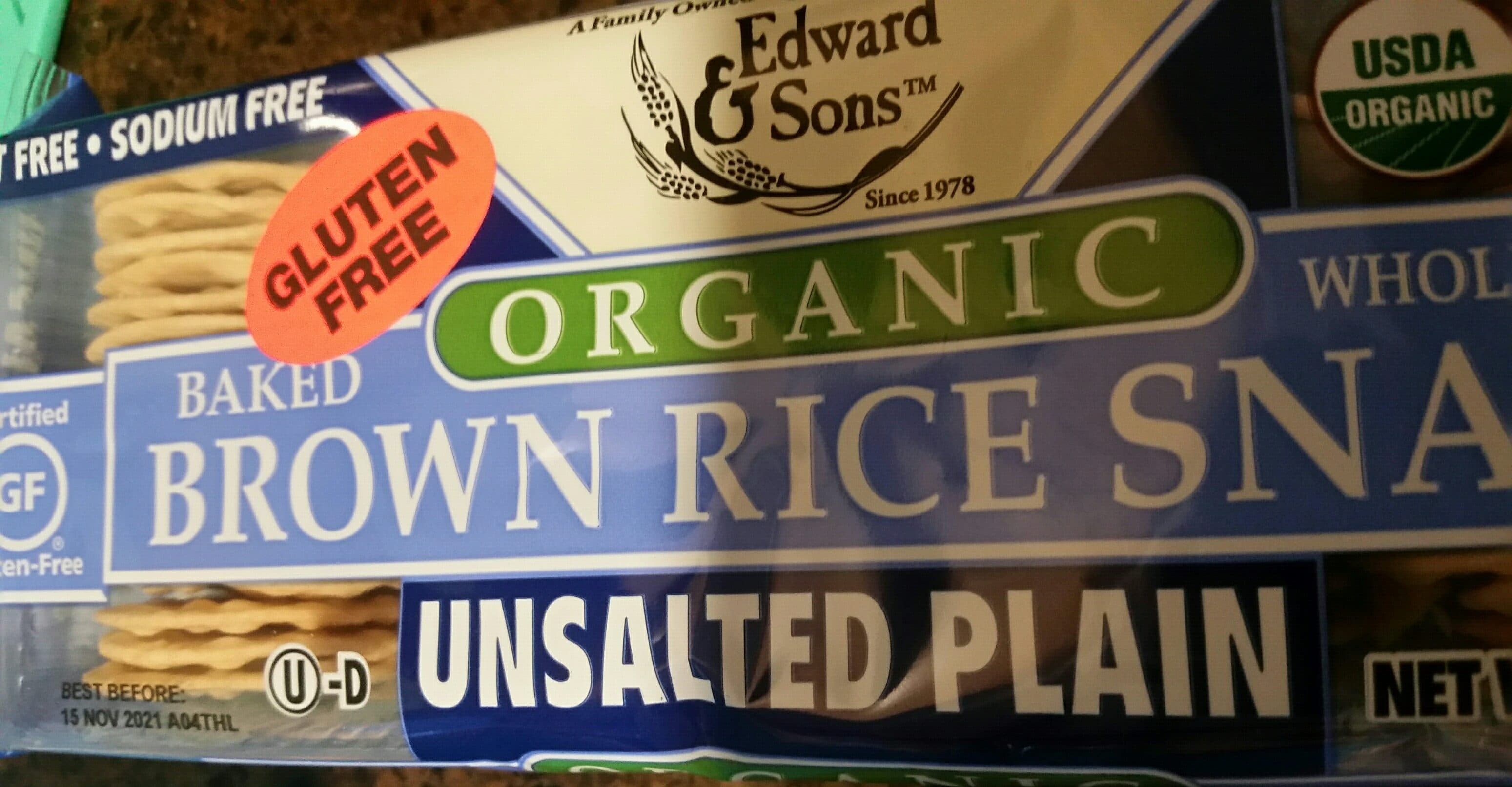 Lundberg Family Farms BROWN RICE SNAPS UNSALTED PLAIN packshot