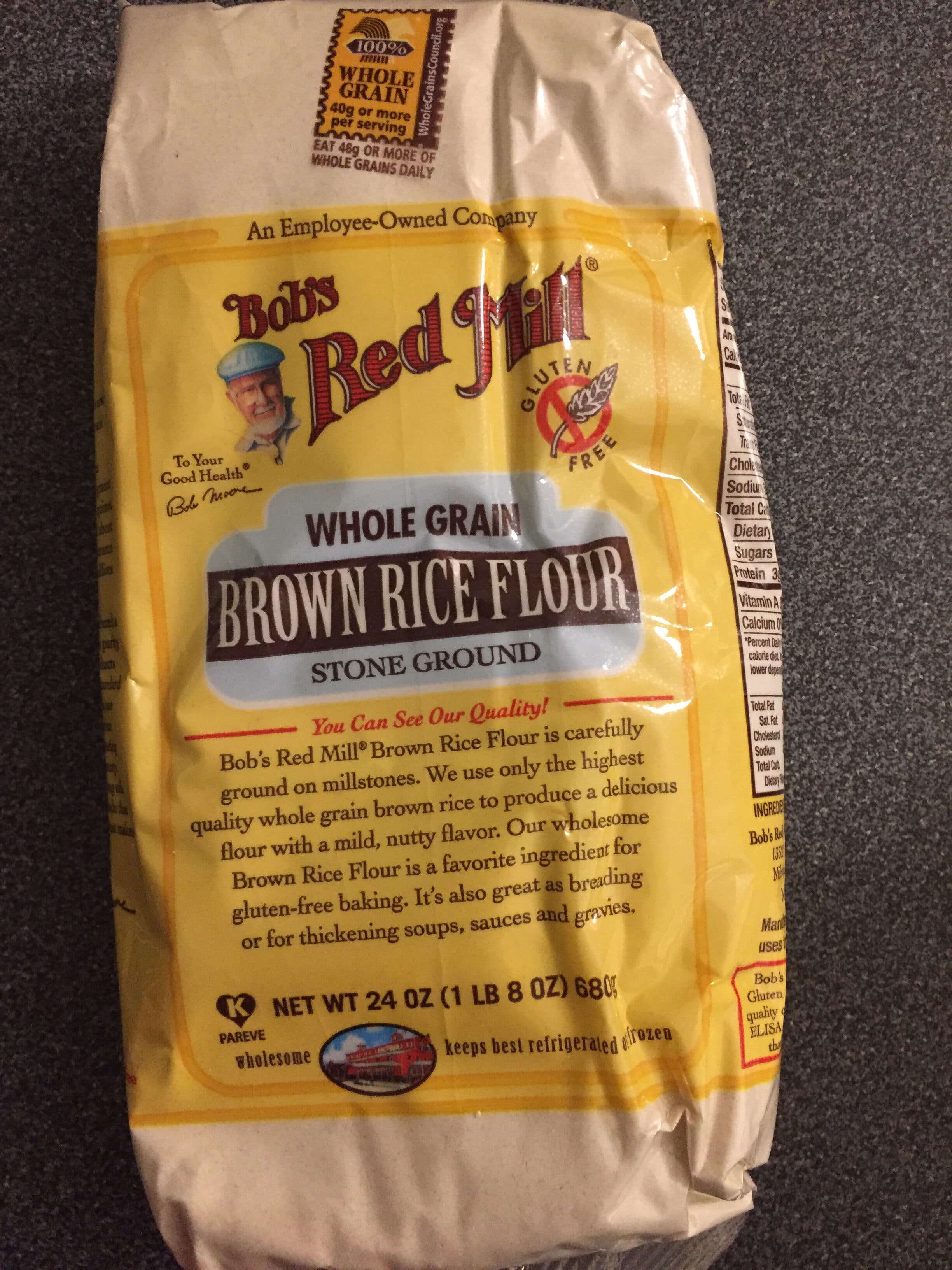 Bob's Red Mill Whole Grain Brown Rice Flour packshot