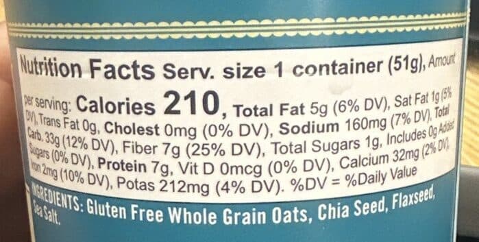 Bob's Red Mill Oatmeal Classic packshot