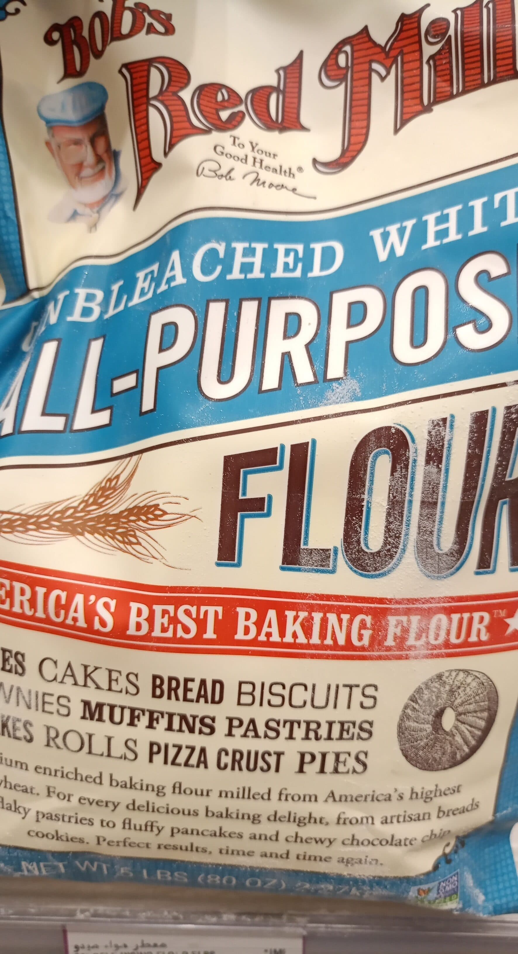 Bob's Red Mill Unbleached white flour packshot