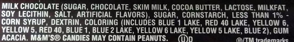M&M's Chocolate candies, milk chocolate packshot