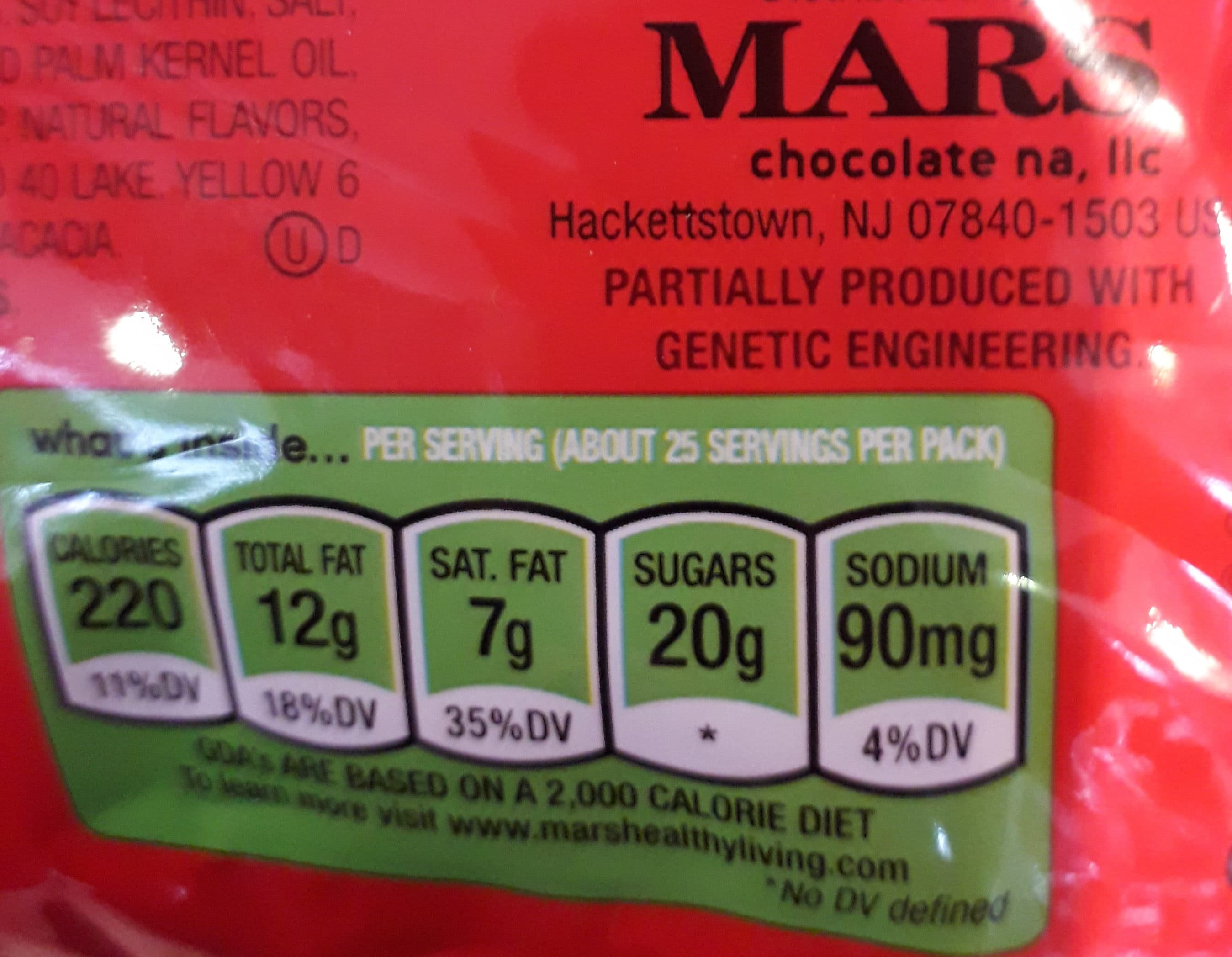 Mars Chocolate candies packshot