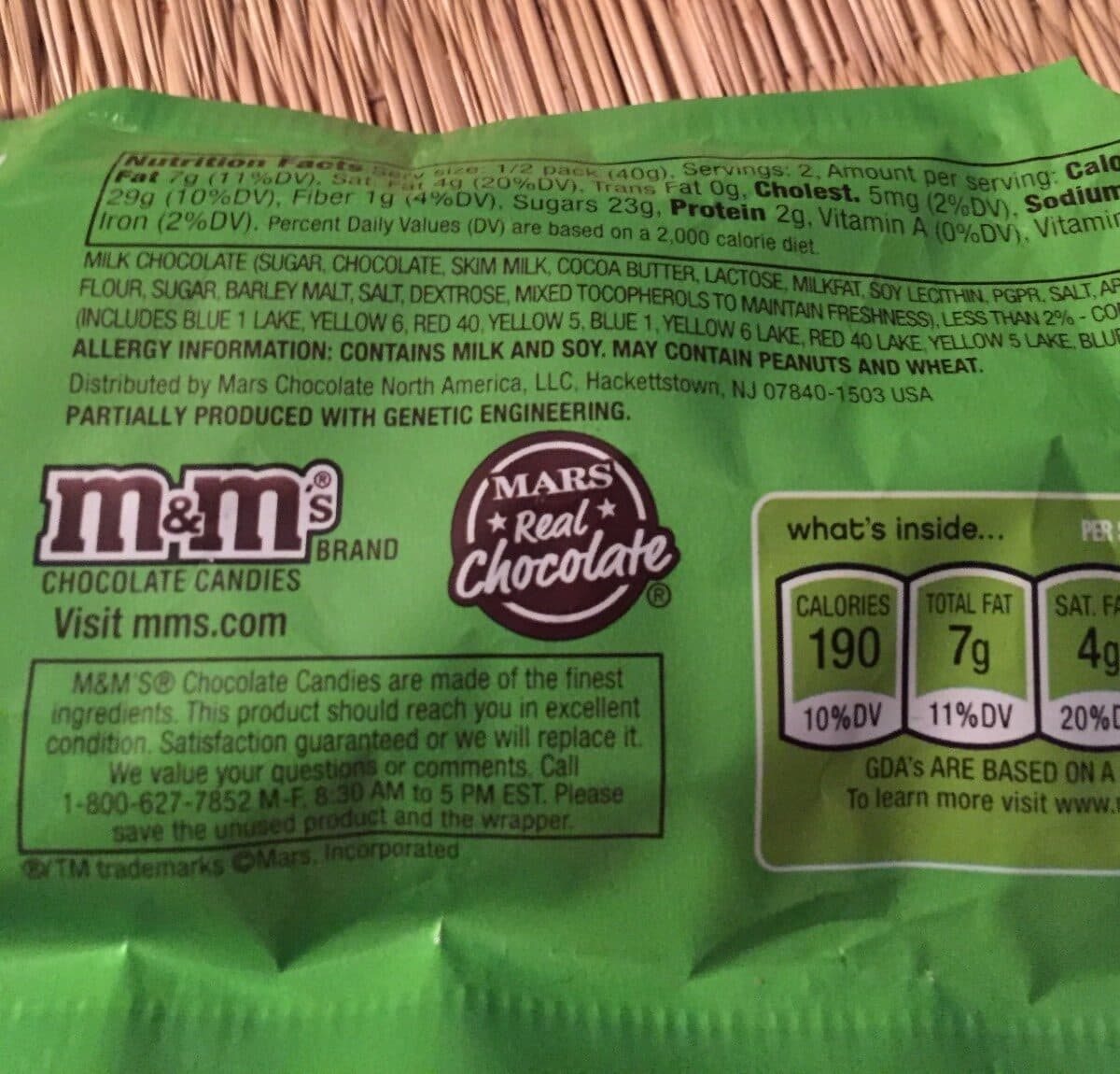 M&M's Crispy Chocolate Candies packshot