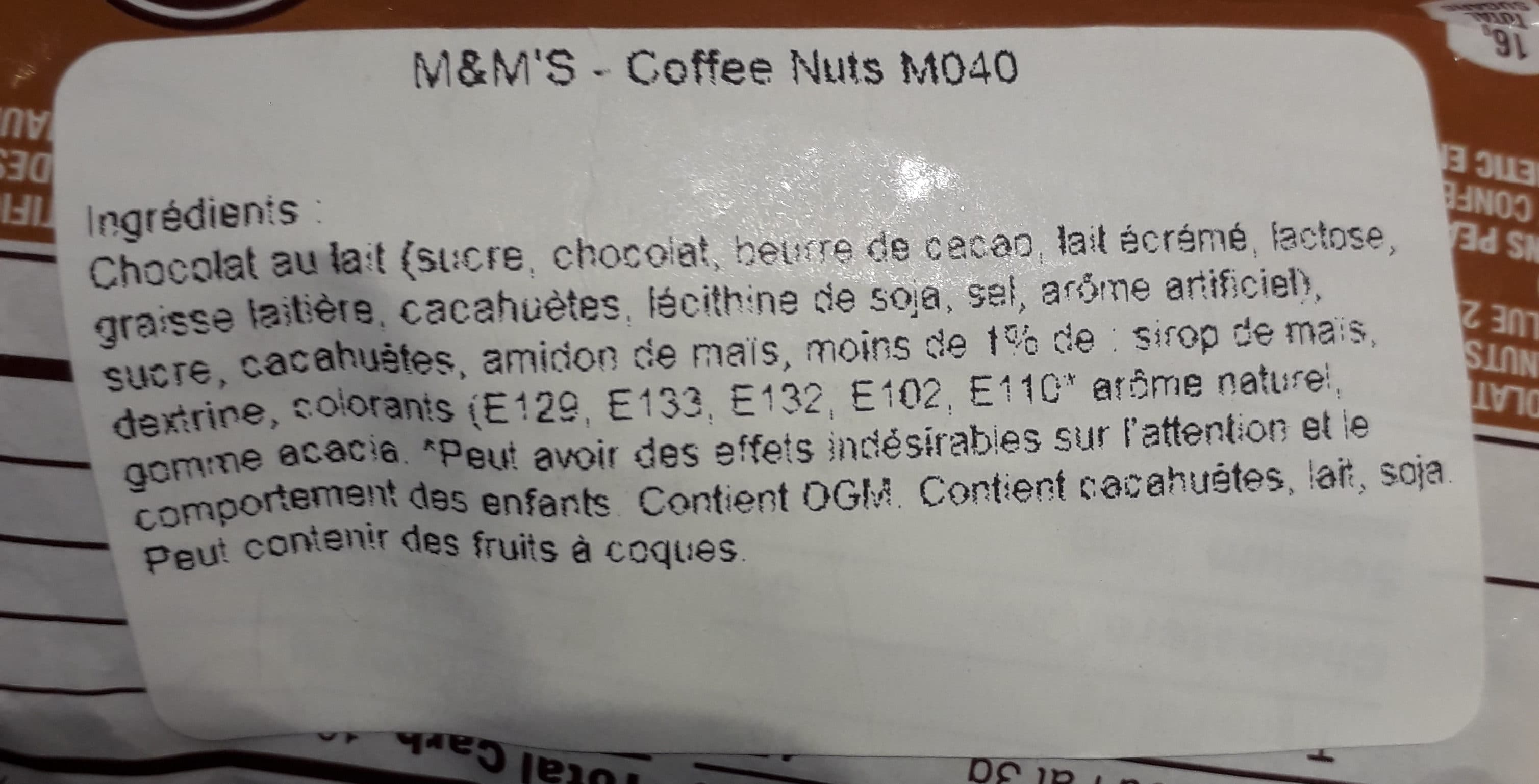 M&M's M &M'S Coffee Nut - Chocolat & Café packshot