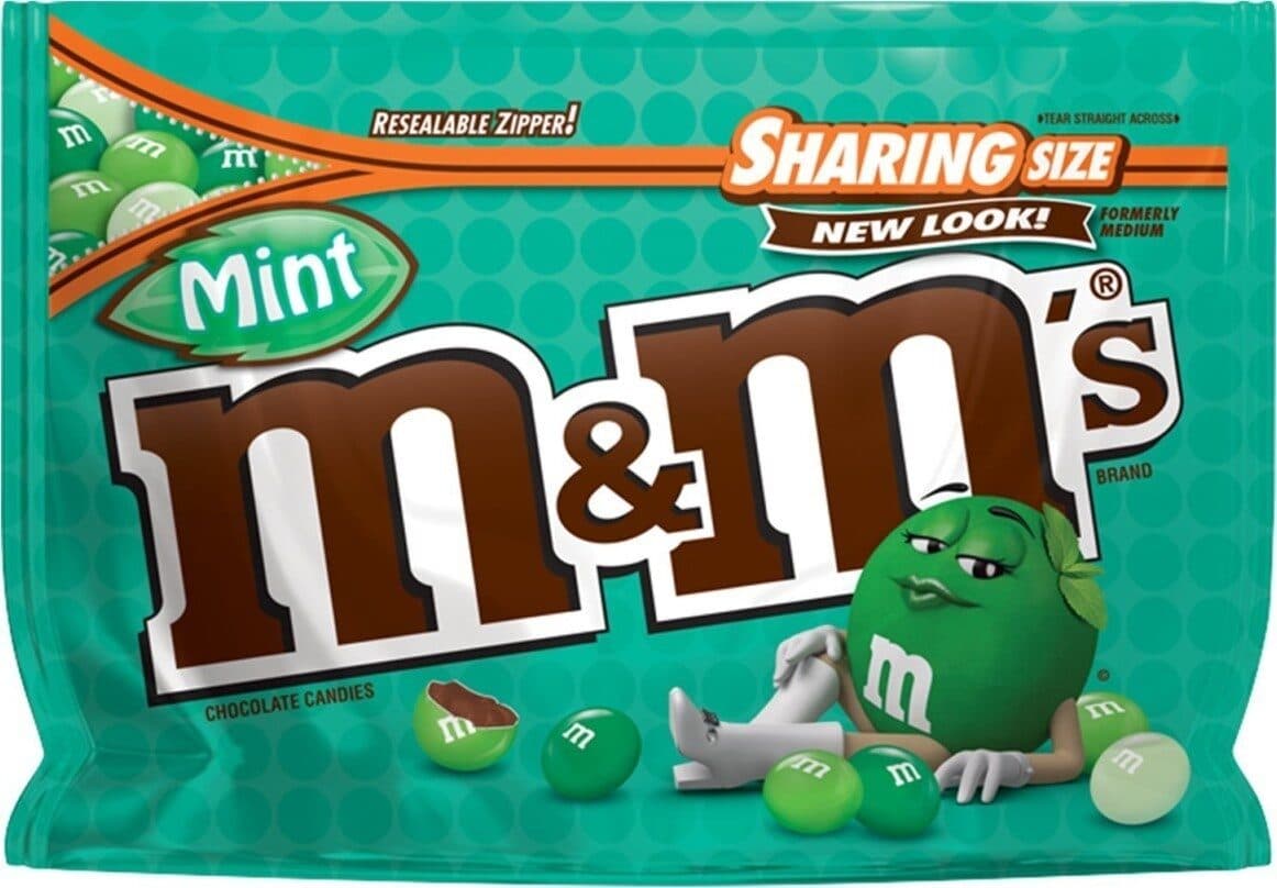 M&M's Mint Dark Chocolate packshot