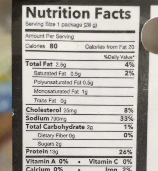 Open Food Facts Wild salmon jerky packshot