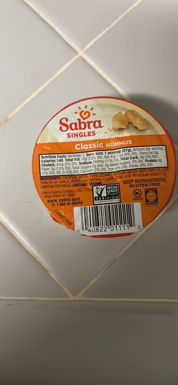 Sabra Classic Hummus packshot
