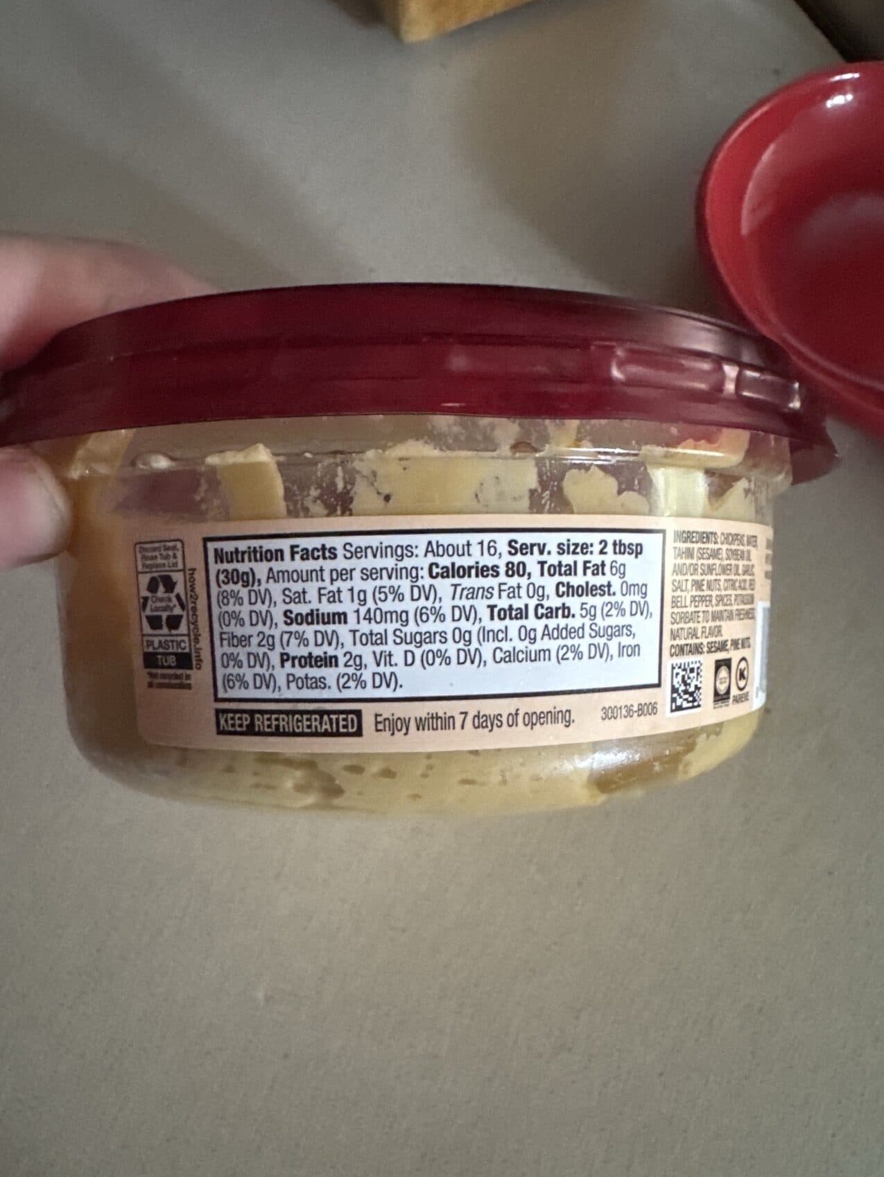 Sabra Roasted Pine Nut Hummus packshot
