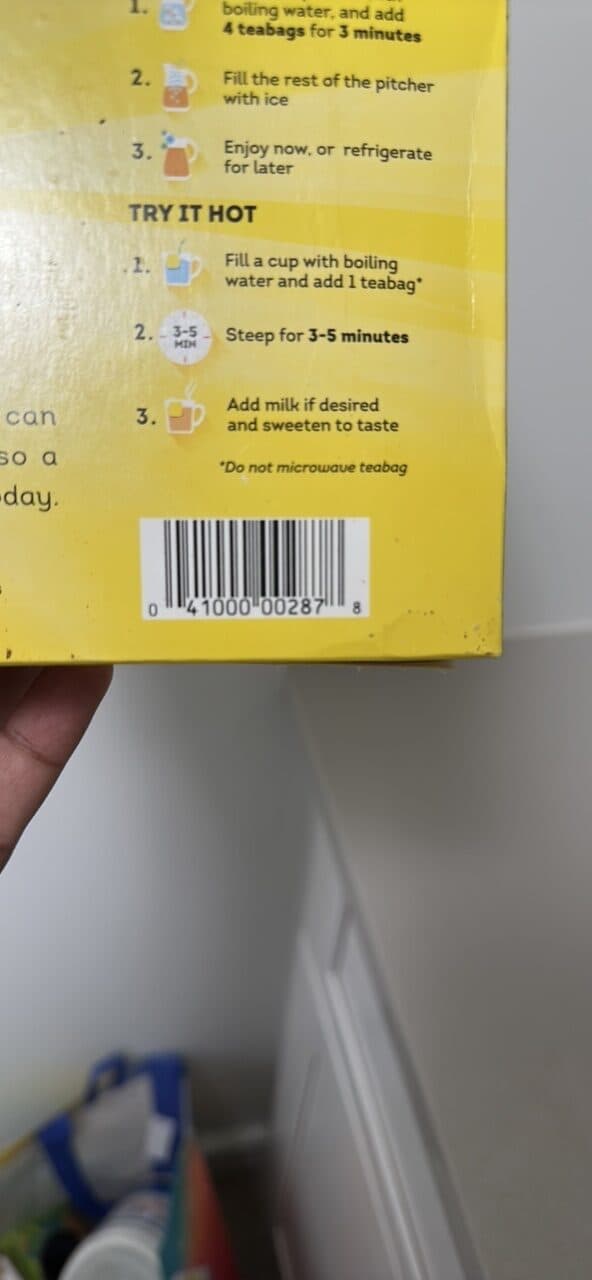 Lipton Black tea Tea packshot