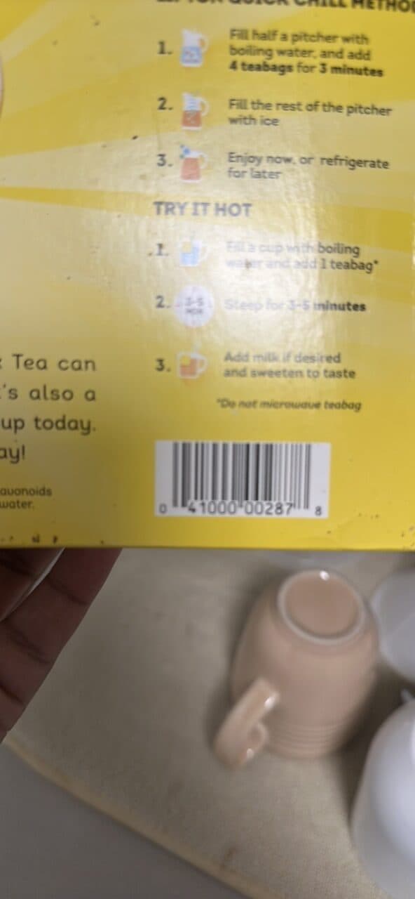 Lipton Black tea Tea packshot