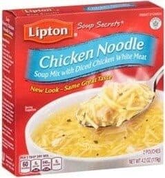 Lipton Chicken Flavor Noodle Soup Mix packshot