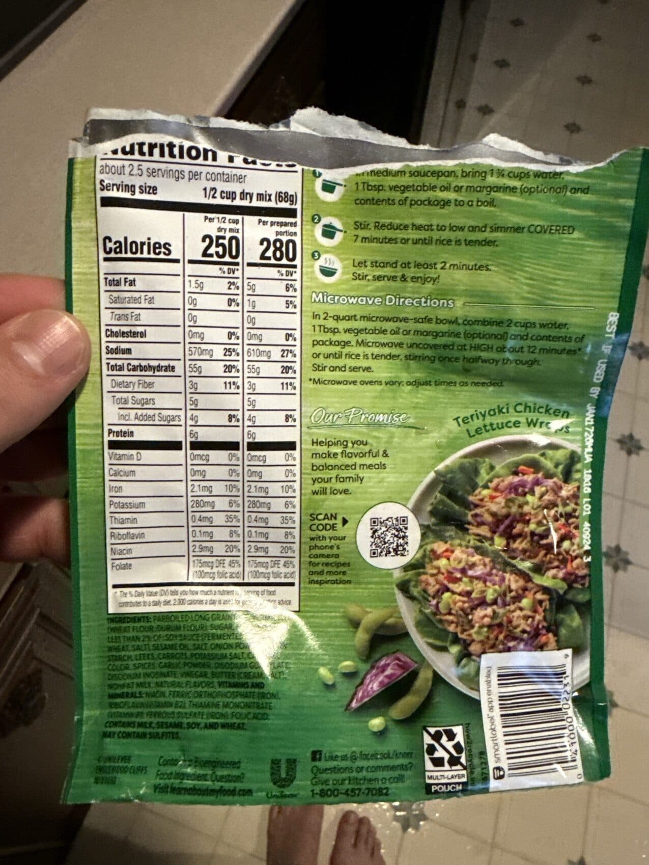 Unilever Rice & Pasta Blend In A Sweet Teriyaki Sauce packshot
