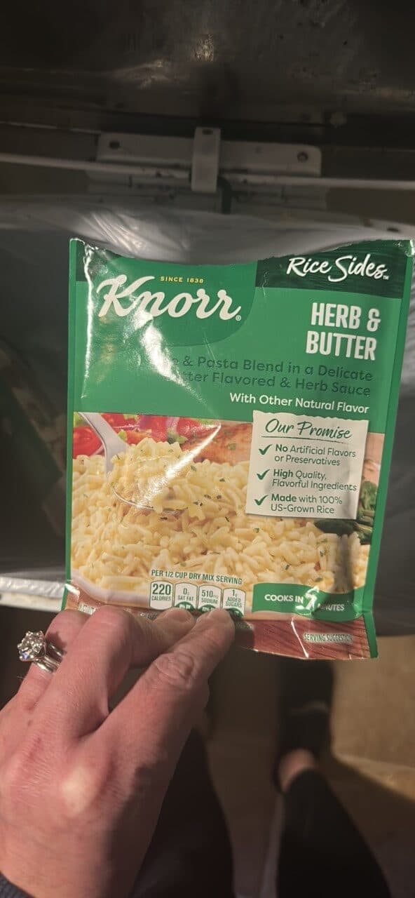 Knorr Rice Sides Herb & Butter packshot