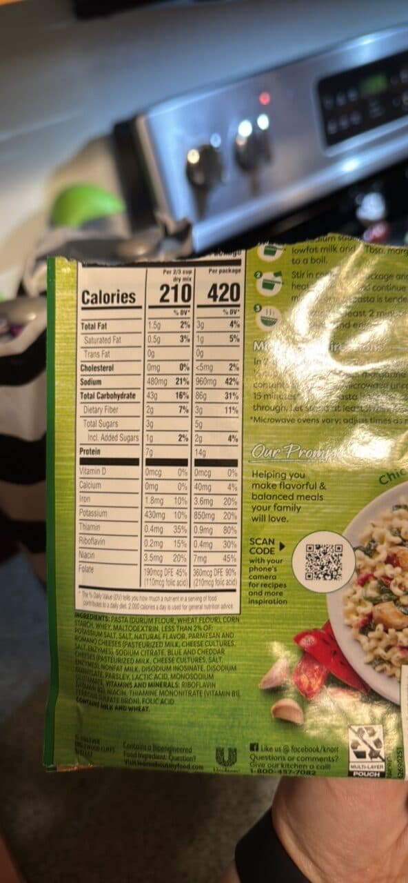 Knorr Four Cheese Pasta packshot
