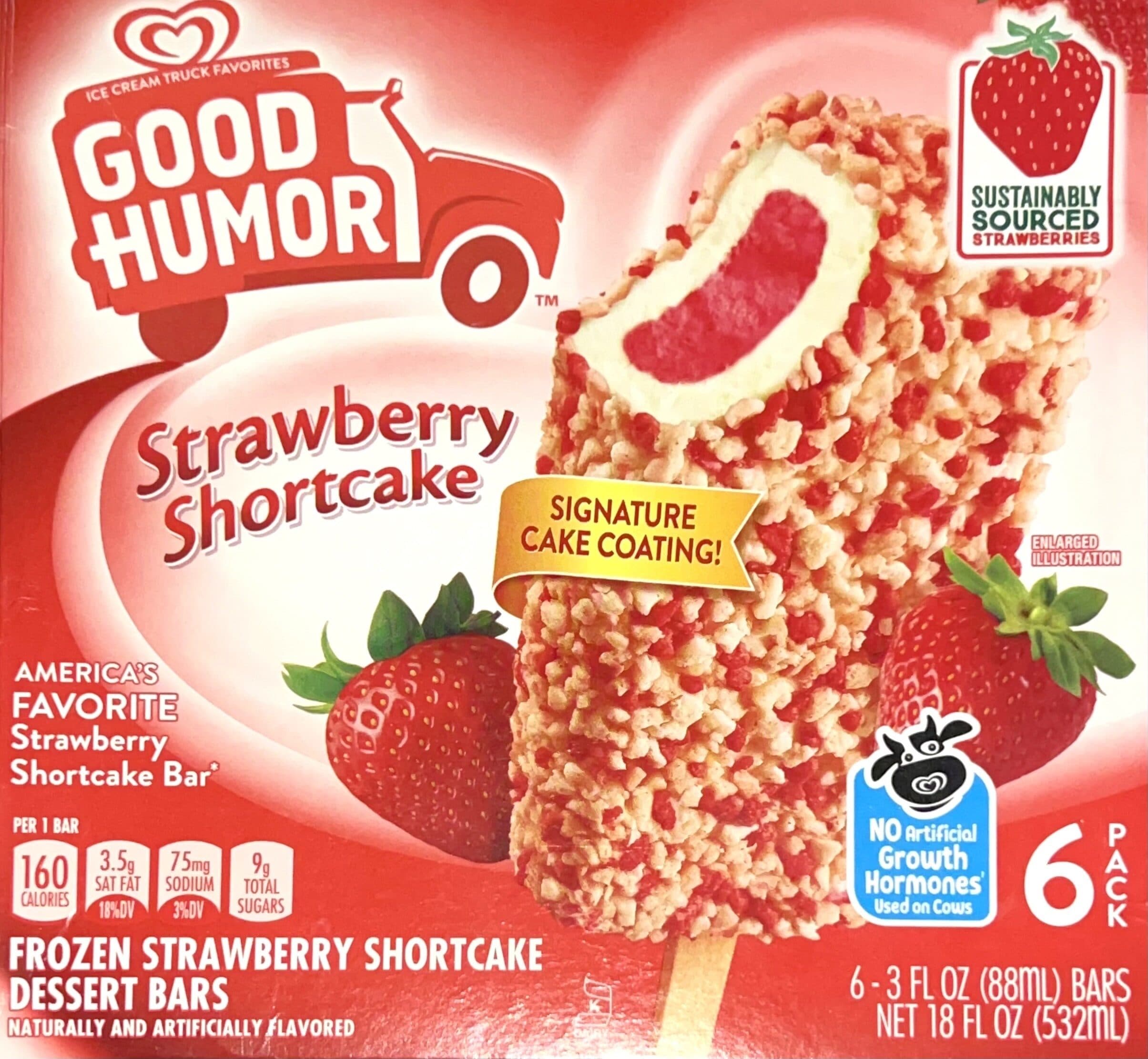 Good Humor Frozen Strawberry Shortcake Dessert Bars packshot