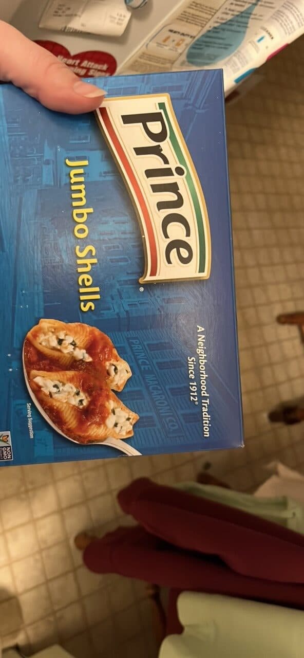 Prince Jumbo Shells packshot