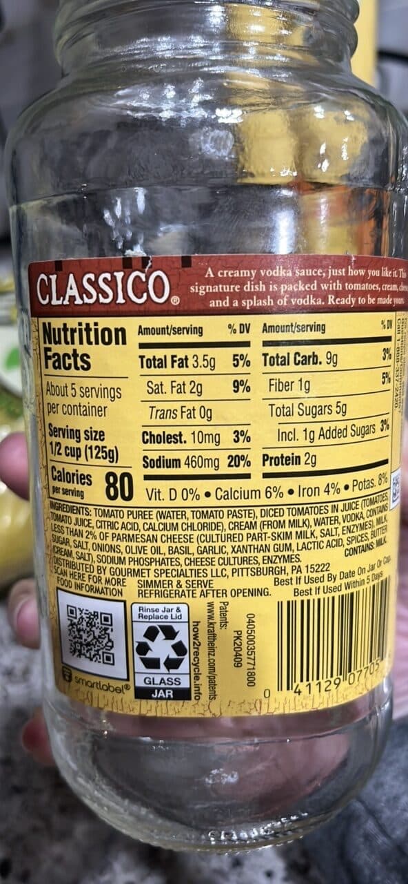 Classico Vodka Sauce packshot