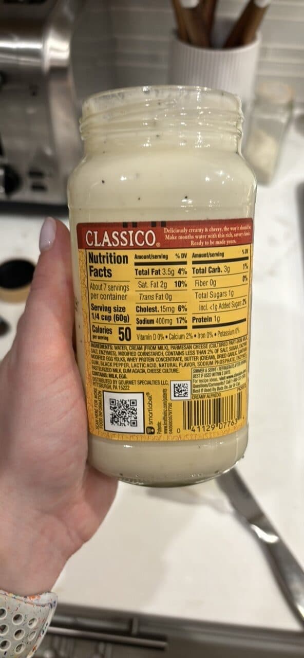 Classico Creamy Alfredo Pasta Sauce packshot