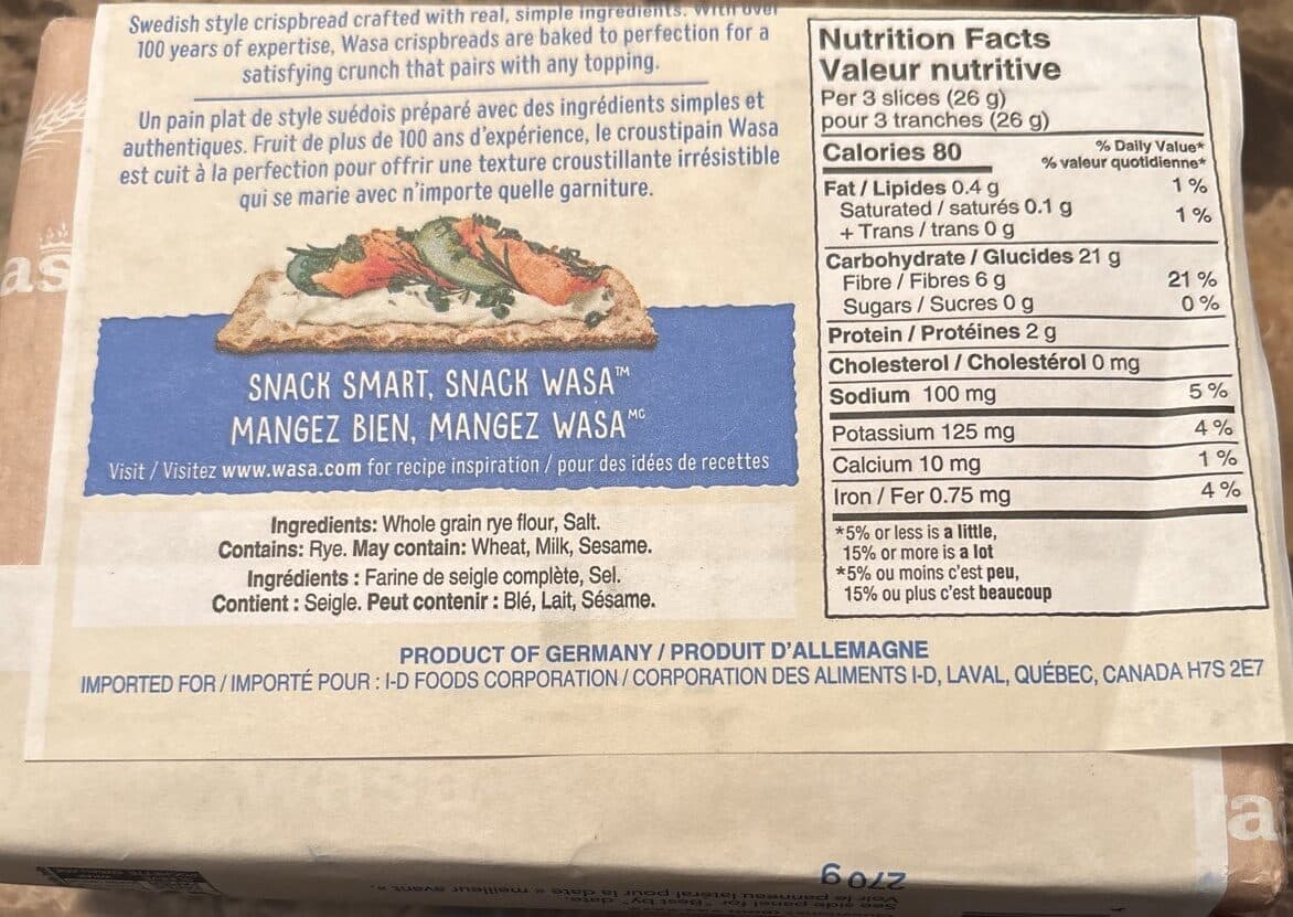 Wasa Seigle léger packshot