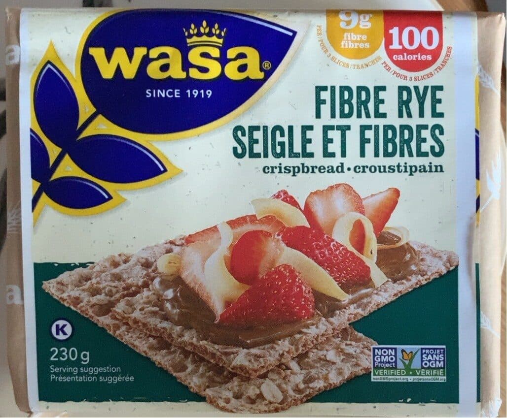 Wasa Seigle et fibre packshot