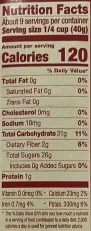 Sun-Maid Raisins packshot