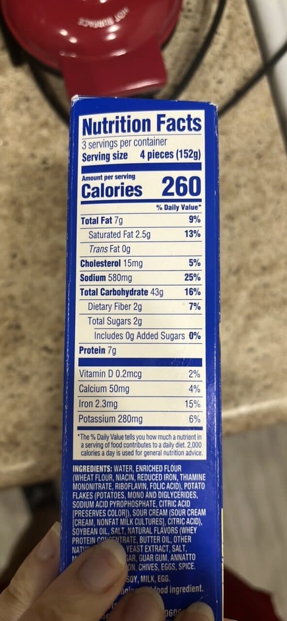 Mrs. T's Pierogies sour cream & chive packshot