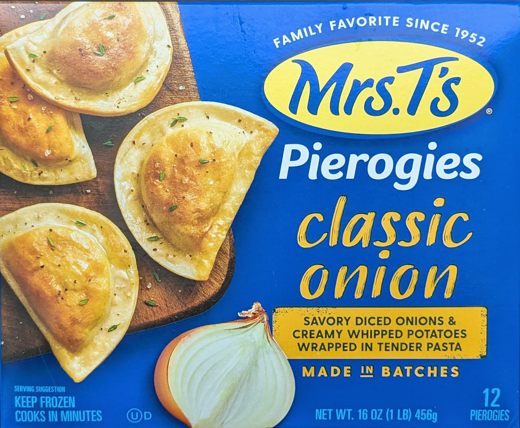 Mrs. T's Pierogies classic onion packshot