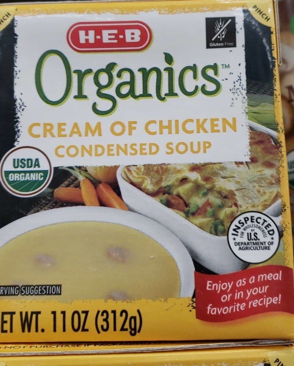 H-E-B Condensed Soup packshot