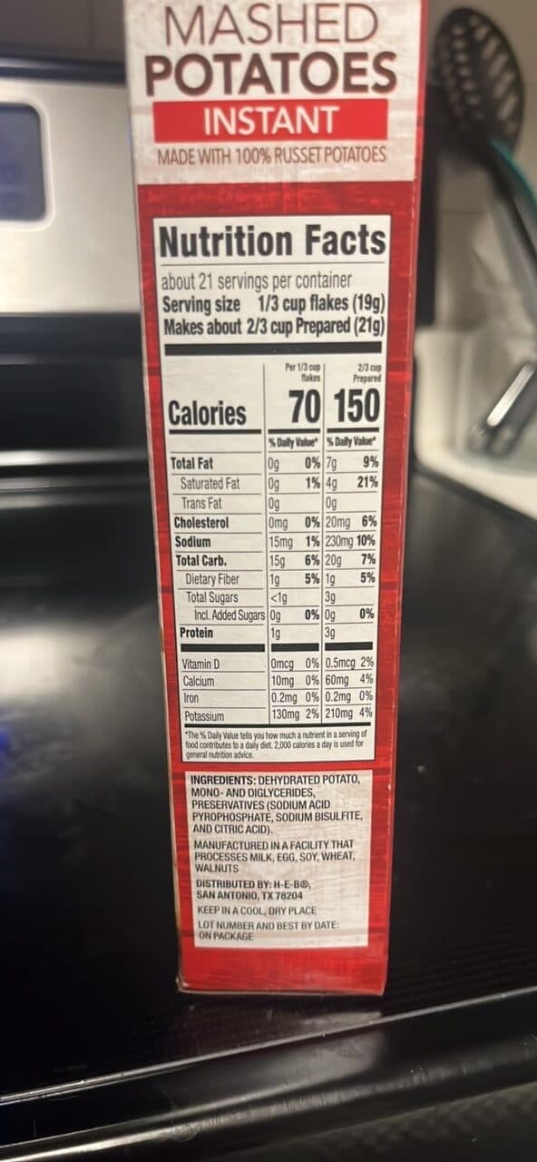 Hill Country Fare Mashed Potatoes Instant packshot