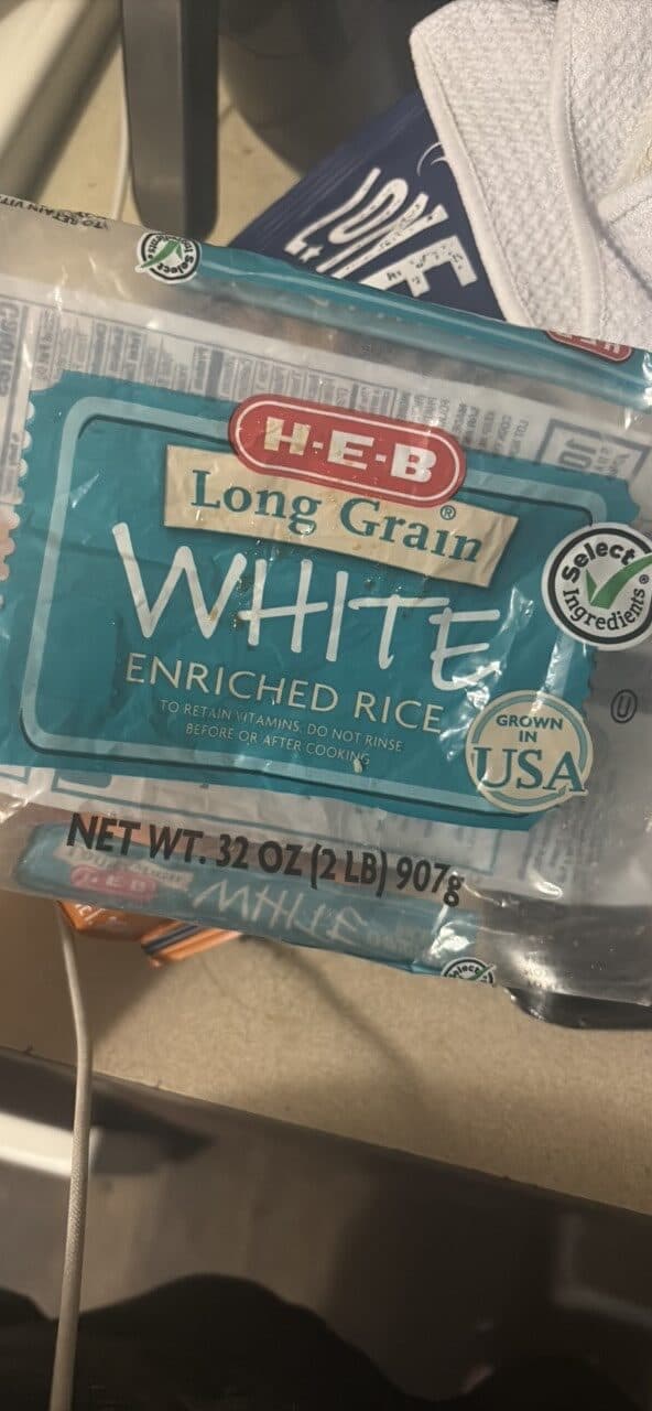 H-E-B White Long Grain Enriched Rice packshot