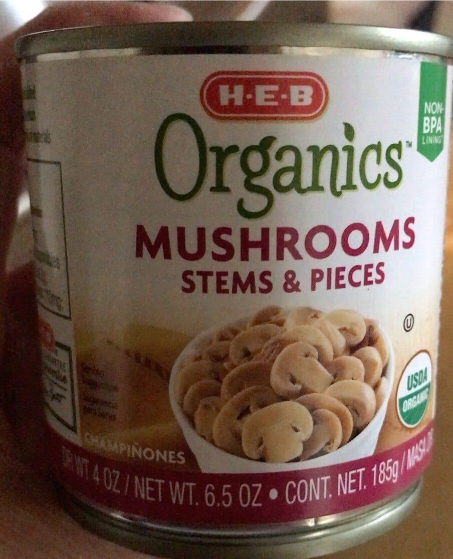 H-E-B Organics Mushroom Stems & Pieces packshot