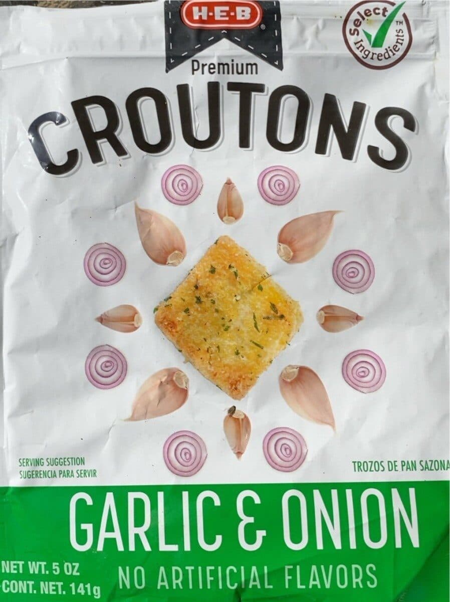 H-E-B Premium croutons packshot