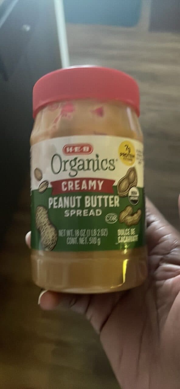 H-E-B Organics Creamy Peanut Butter Spread packshot