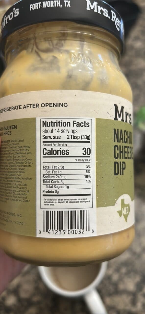 Mrs. Renfro's NACHO CHEESE DIP packshot
