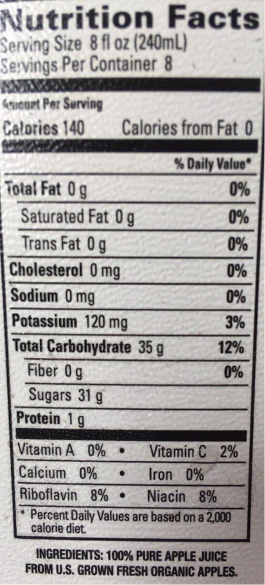 S. Martinelli & Co. Organic apple juice packshot