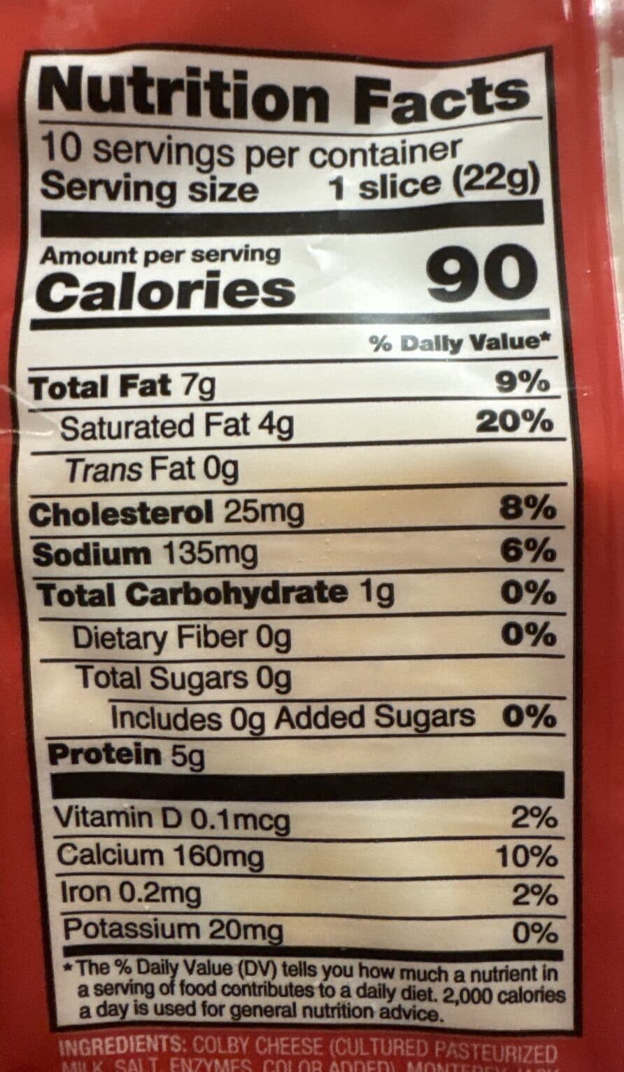 Meijer Colby Jack Cheese packshot