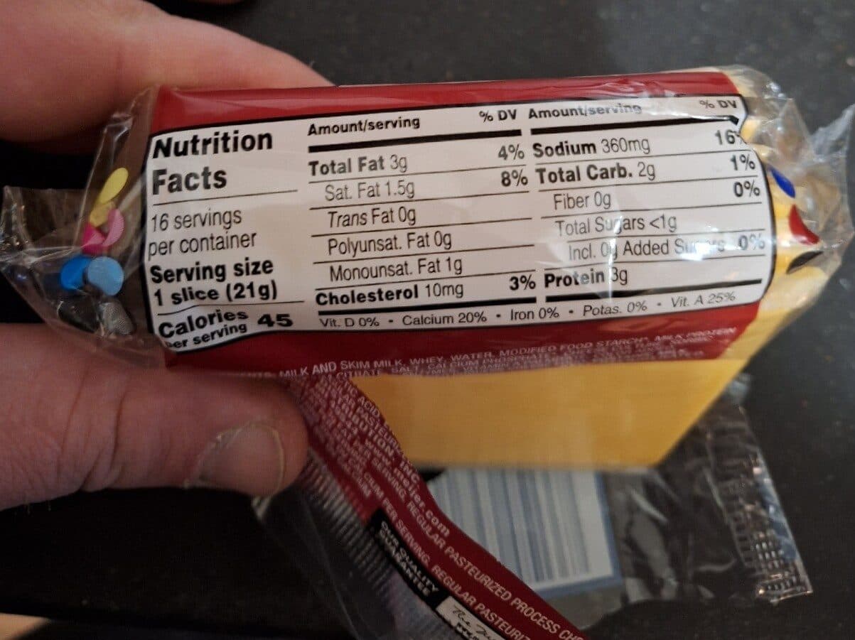 Meijer American Cheese Singles packshot
