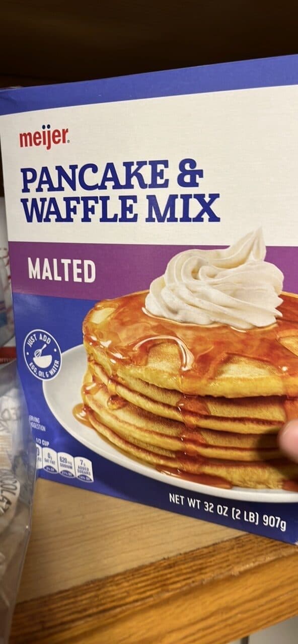 meijer PANCAKE & WAFFLE MIX MALTED packshot