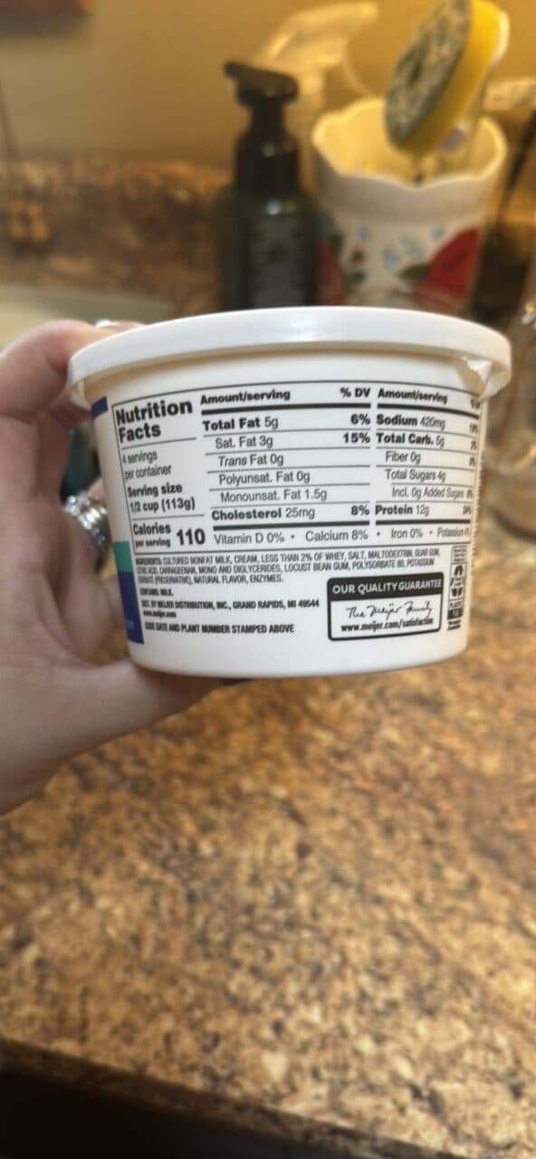 meijer COTTAGE CHEESE SMALL CURD packshot