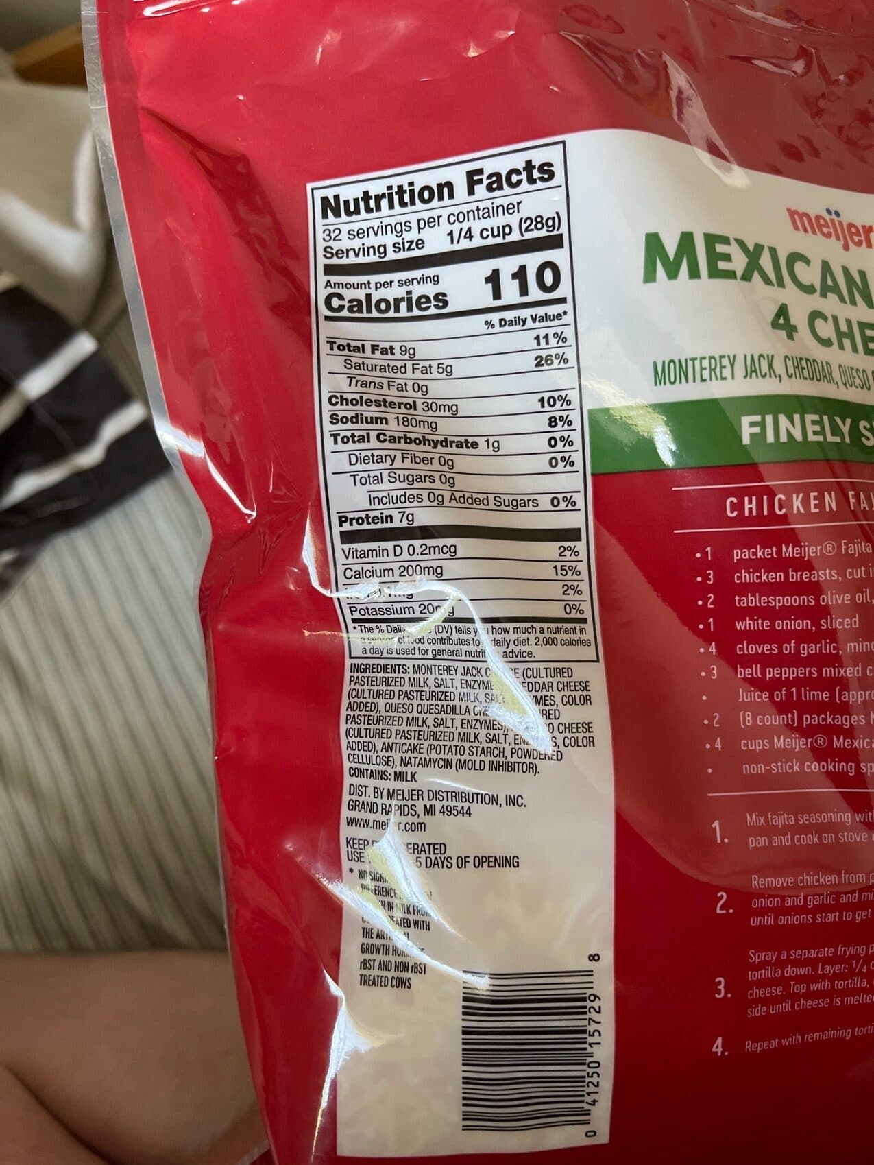 meijer MEXICAN STYLE 4 CHEESE packshot