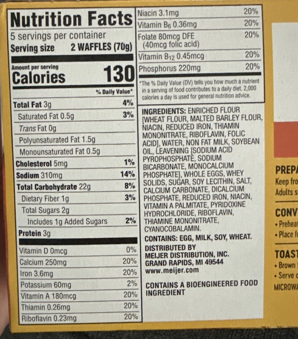 Meijer Waffles packshot