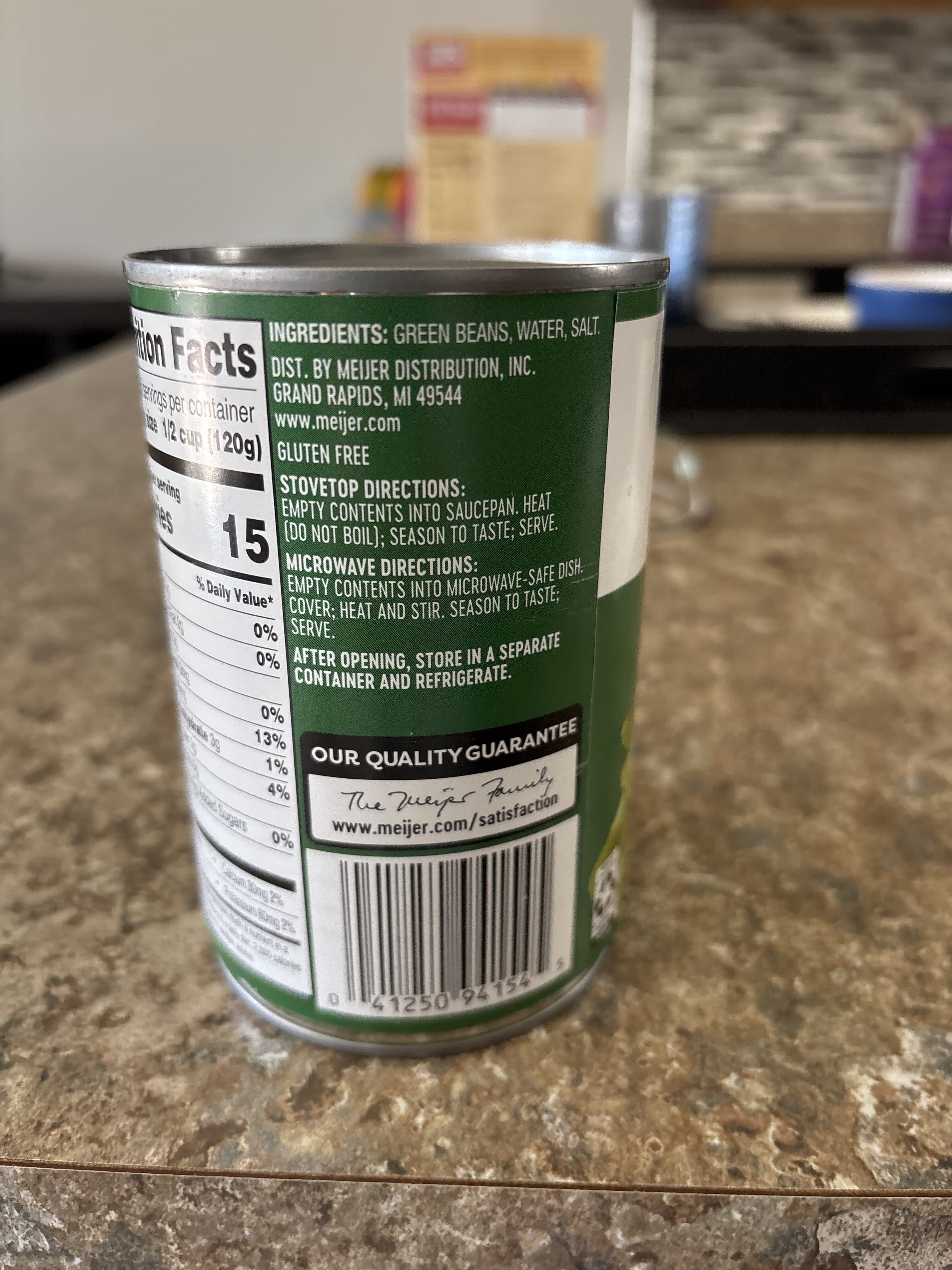 meijer FRENCH STYLE GREEN BEANS packshot