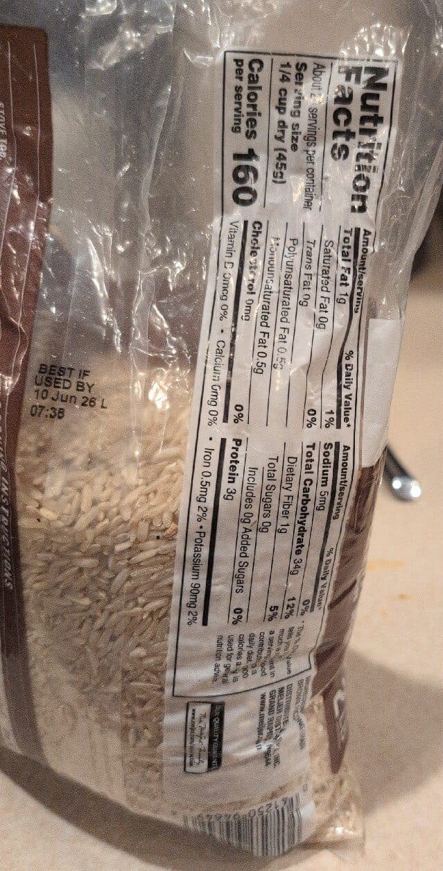Meijer Long Grain Brown Rice packshot
