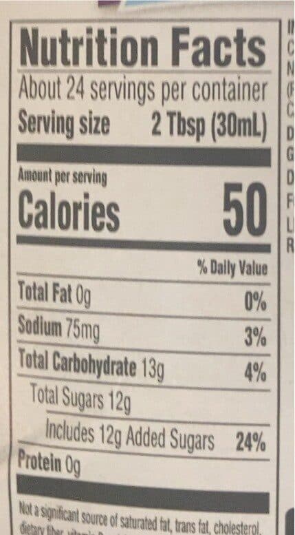 Meijer Reduced Calorie Lite Syrup packshot